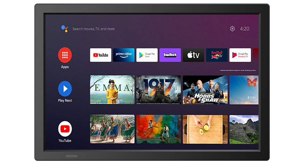 Thumbnail: Portable Google Android Smart TV: WiFi Digital TV with DVB-T2 ATSC ISDB, FM Radi