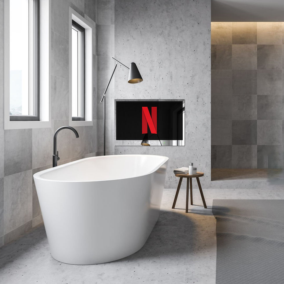 Thumbnail: Soulaca 27inches Smart Mirror TV Waterproof 1080P HD Touchscreen Built-in WiFi B