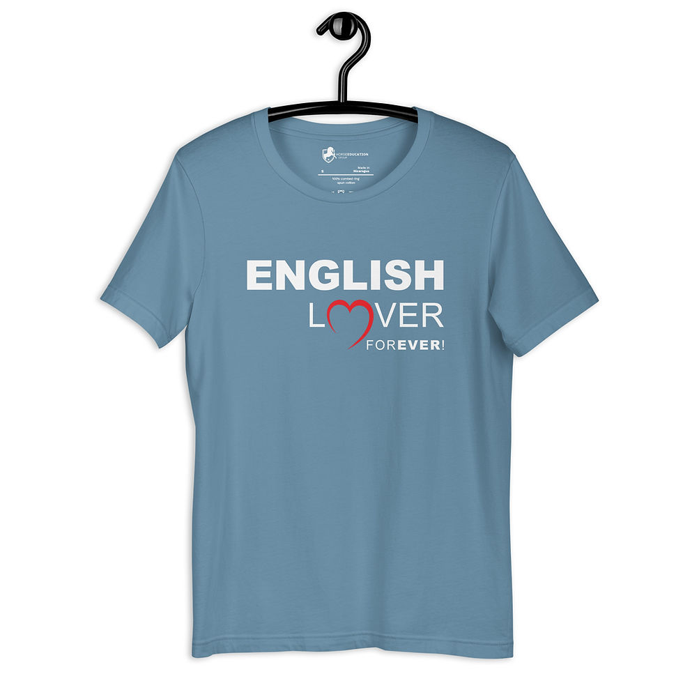Thumbnail: PREMIUM / "English Lover for Ever!" on unisex short sleeve tee!