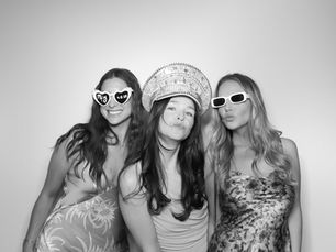Ladies in a glam booth