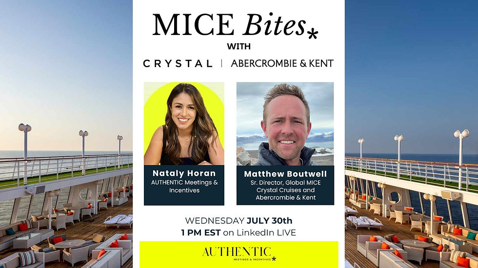MICE Bites®  x  Crystal Cruises | Abercrombie & Kent