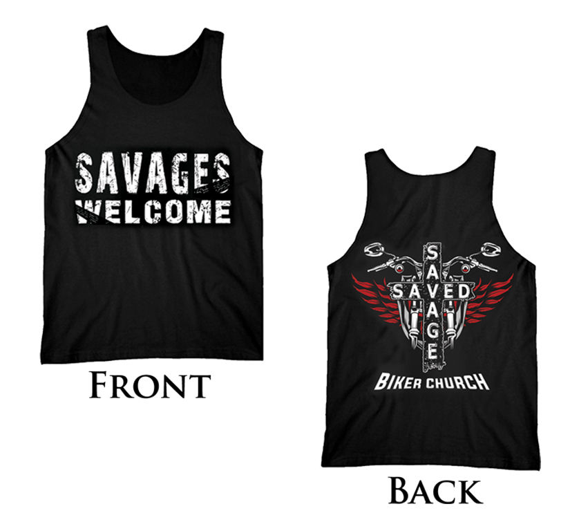 Saved Savage Biker Church Tank
