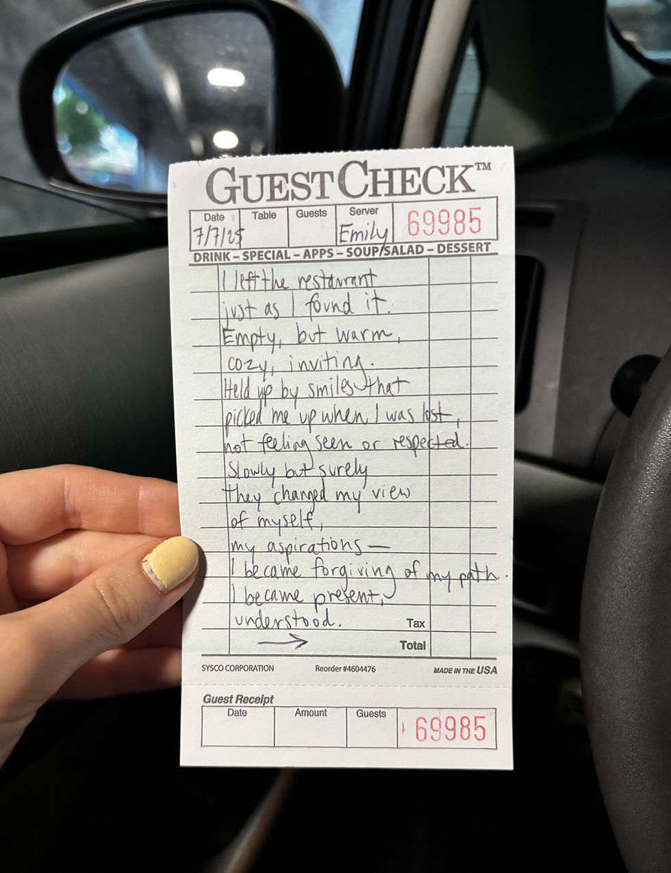 Guest Check