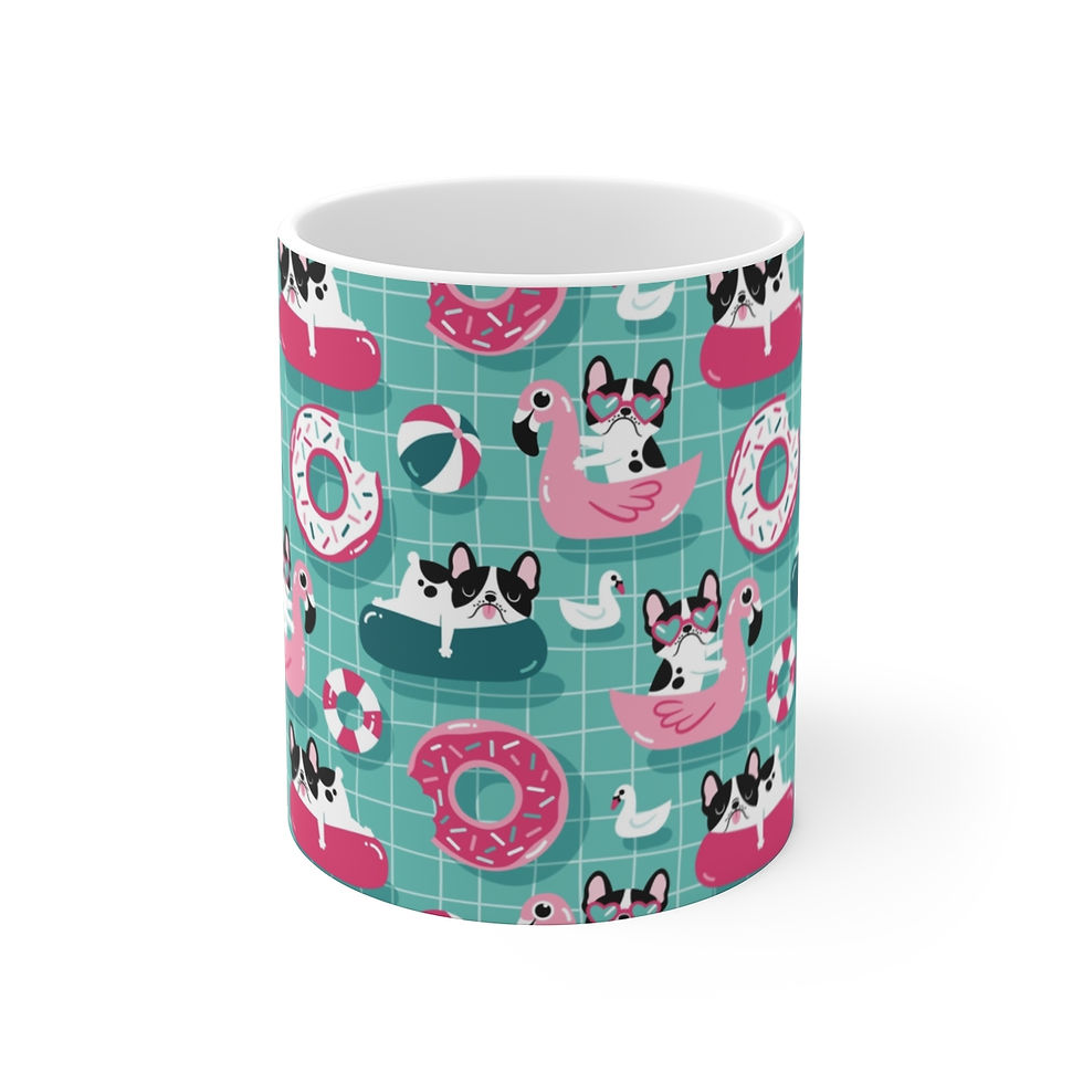 Thumbnail: Mug - Dogs in Pool