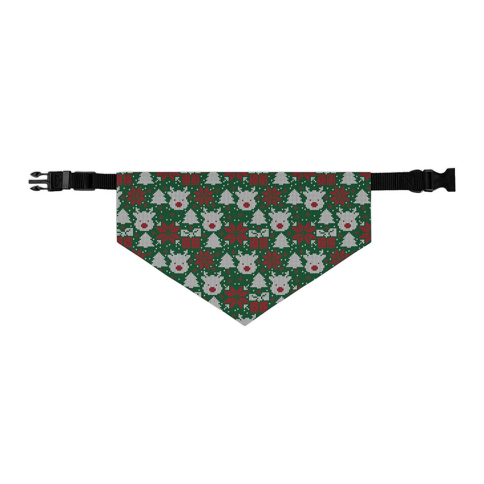 large vintage Christmas dog bana