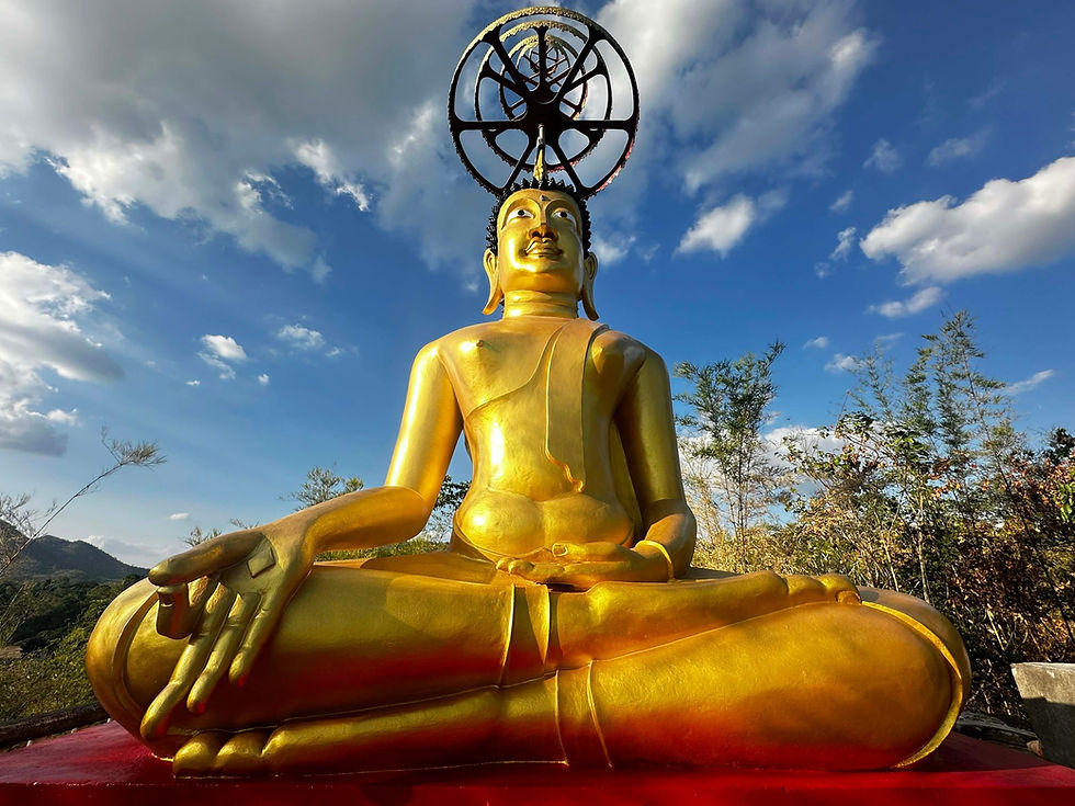 อัพเดทความคืบหน้า การบูรณะทำสีพระพุทธรูปองค์ใหญ่ (หลวงพ่อทอง) ใหม่