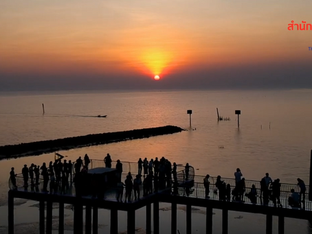 ชมวิวทะเลสกายวอล์ก วัดหงษ์ทอง