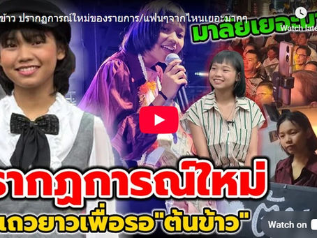 粉丝们在 Bua Roi 寺的庭院里为 Nong Ton Khao 欢呼加油。
