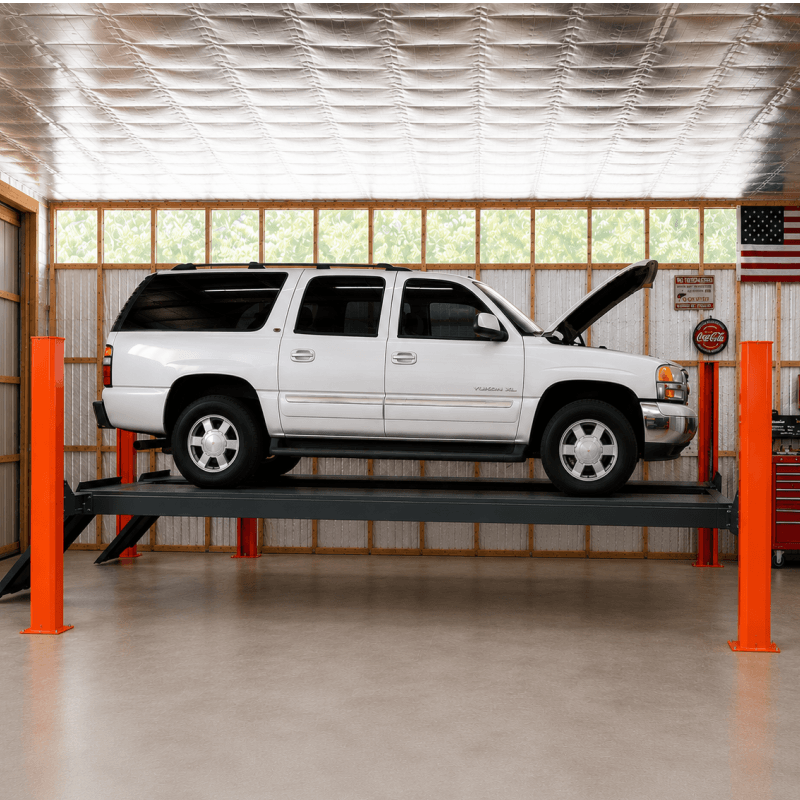 Katool KT-4H150, 4 Post Alignment Lift 15,000 lb - Rolling Jack Included