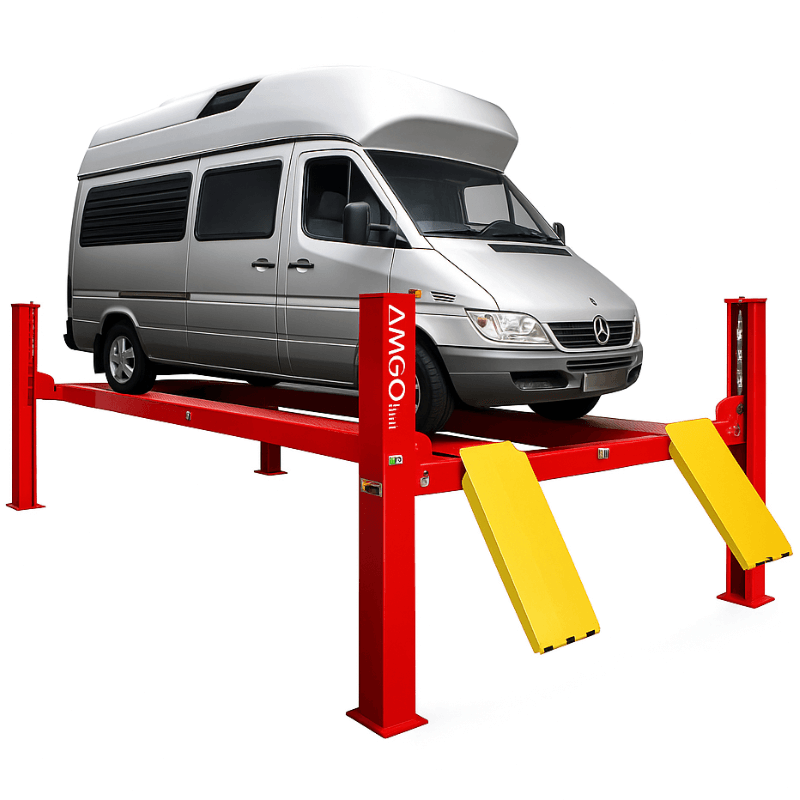 Amgo PRO-14E 14,000lb 4 Post Car Lift - Extra Long
