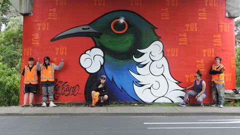 kakano youth arts collective West Auckland visual arts initiative at risk youth 