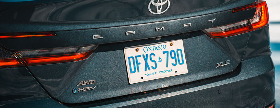 2026 Toyota Camry AWD - rear profile