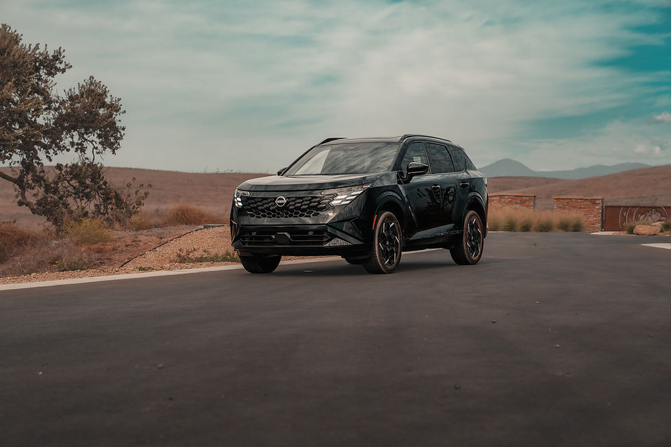 2027 Nissan Rogue e-POWER review: my first drive in California, a back-to-back RAV4 Hybrid comparison, fuel consumption and family practicality.
