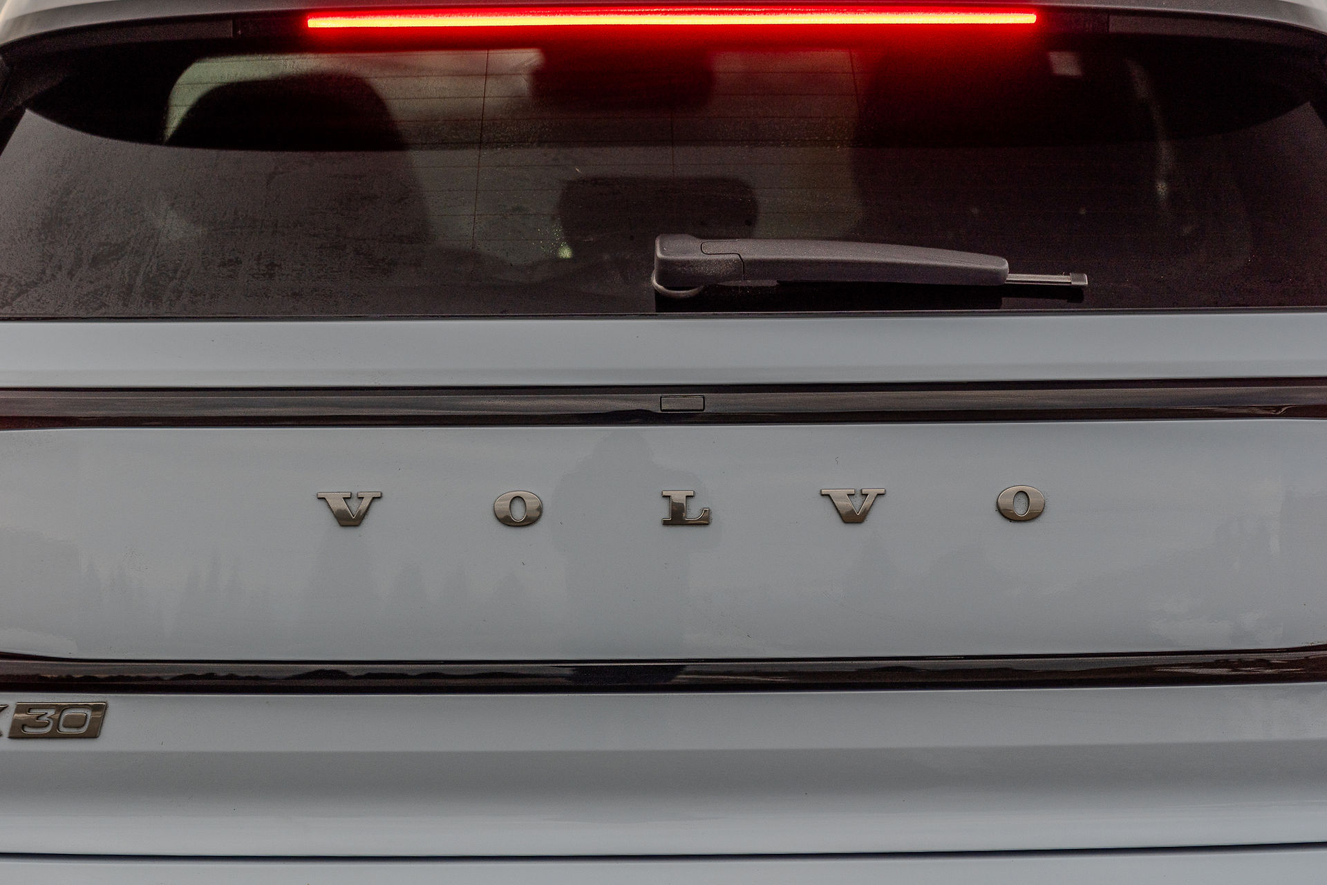 Volvo EX30 rear VOLVO logo