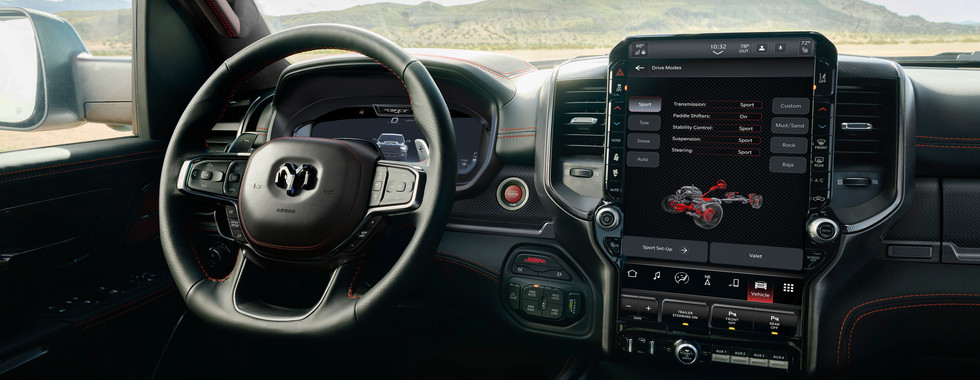 2027 Ram 1500 SRT TRX steering wheel