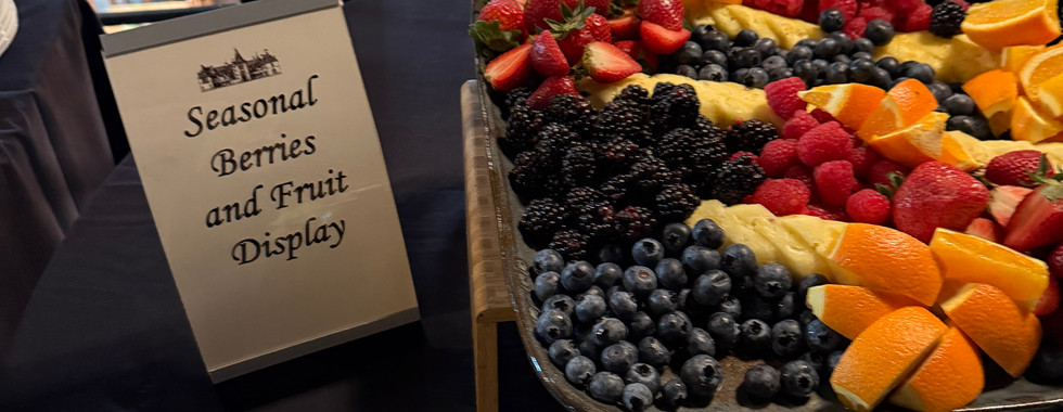 Fresh fruits at the Biltmore Estate