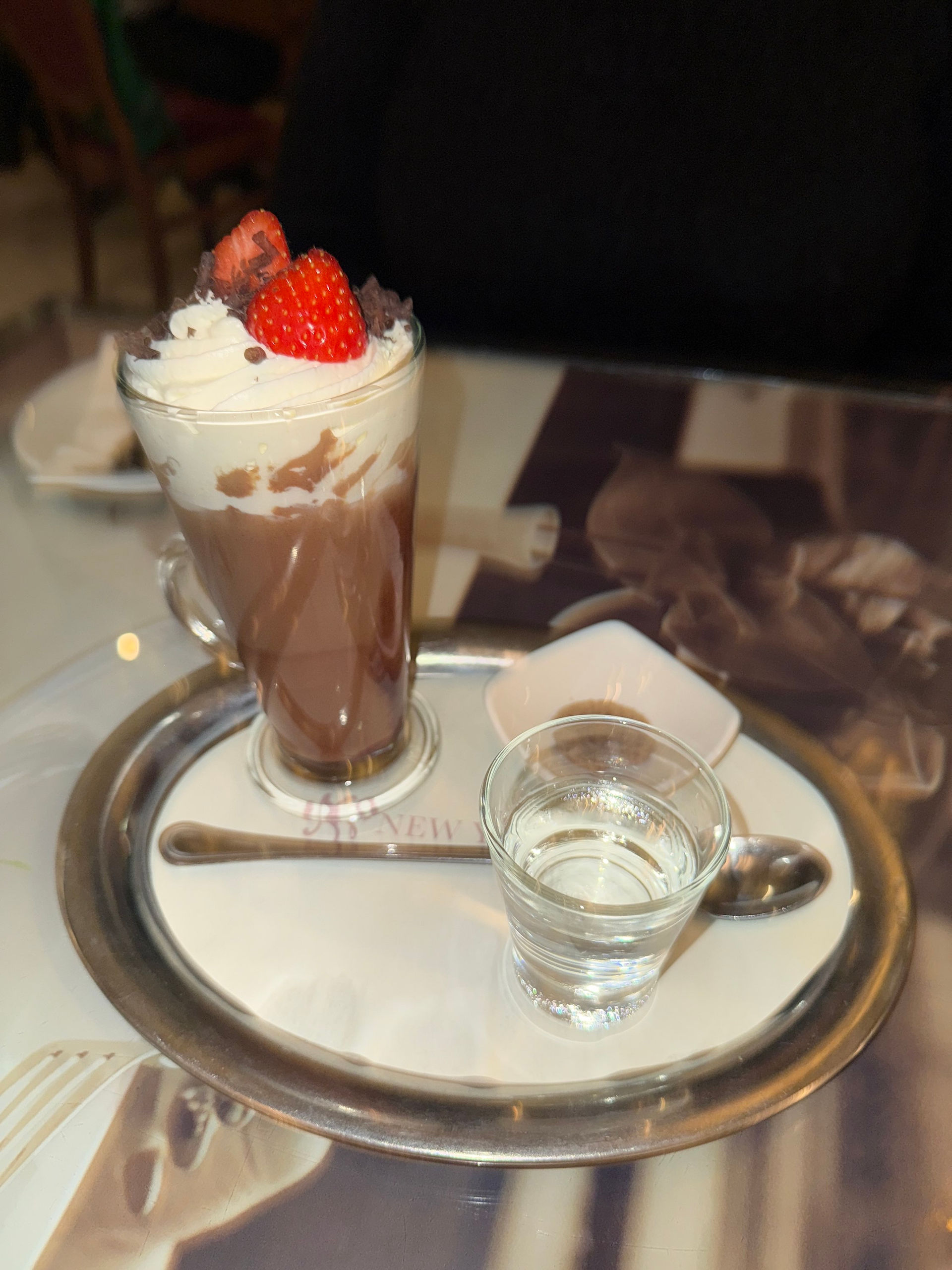 Hot Chocolate at New York Cafe in Budapest