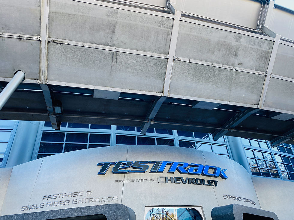 Test Track sign Epcot, Disney World