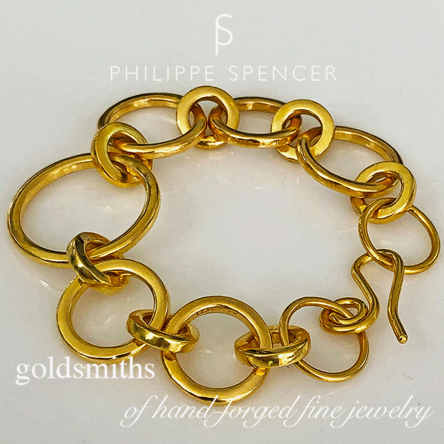 Thumbnail: Solid 20K Gold XXL Link Size Badass Bracelet