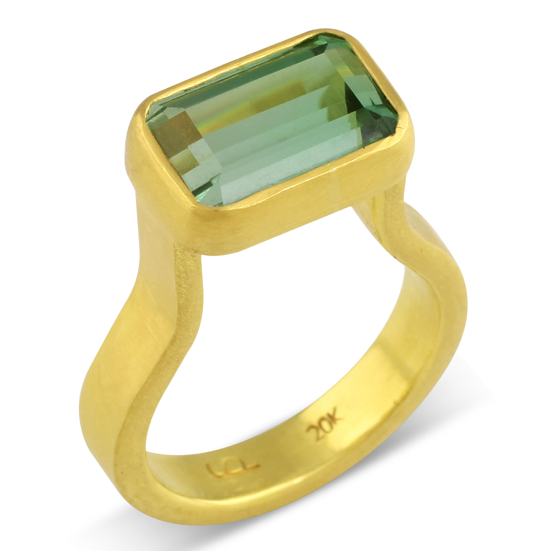 SOLD! - 5.26 Ct. Extra-FineTourmaline in 22K & Heavy 20K Gold Statement Ring