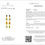 Thumbnail: Pure 22K Gold Mixed-Gem Dangling Statement Earrings