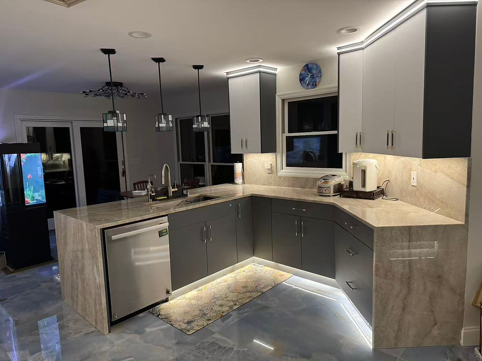 the kitchen island
