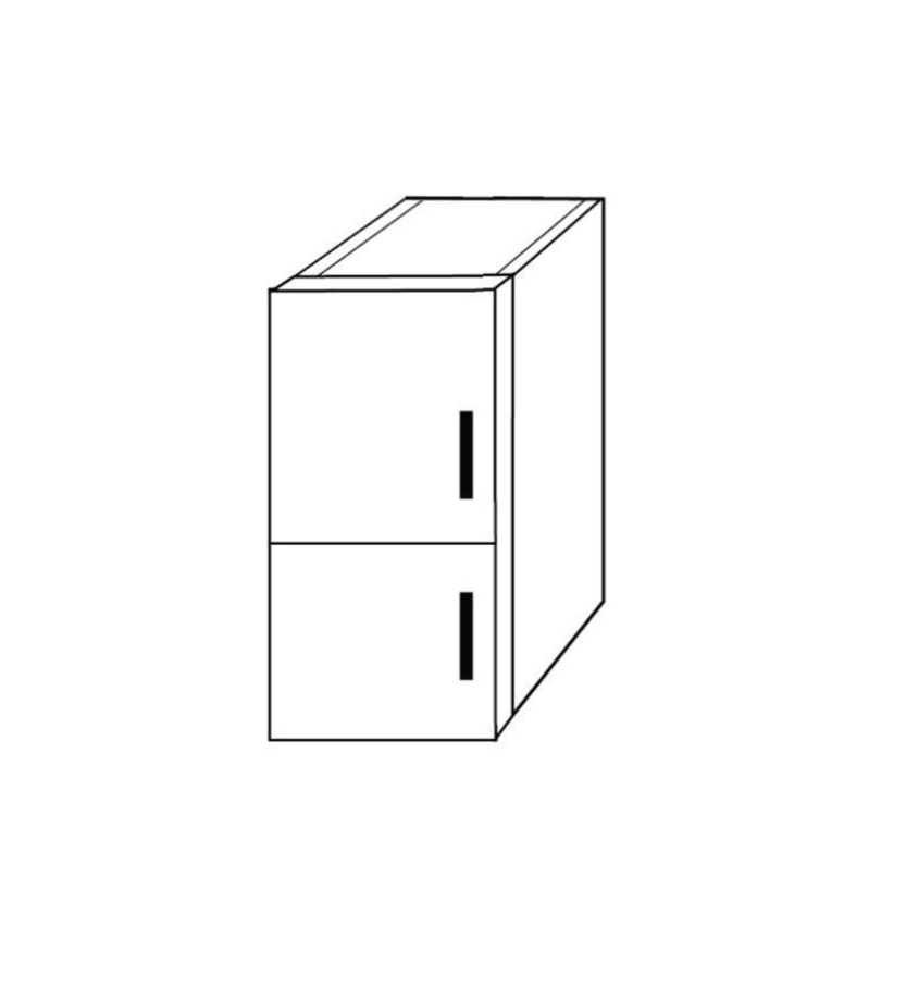 Thumbnail: Two-Door Stacked Wall Cabinet