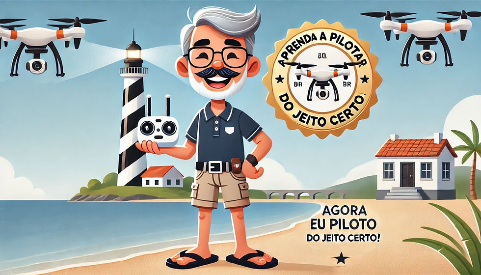 fernando feliz e sabido apos fazer curso com a Drone Santa Catarina