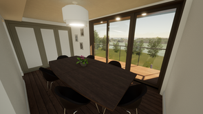 House extension - a modern design metal and timber cladding living room extension.