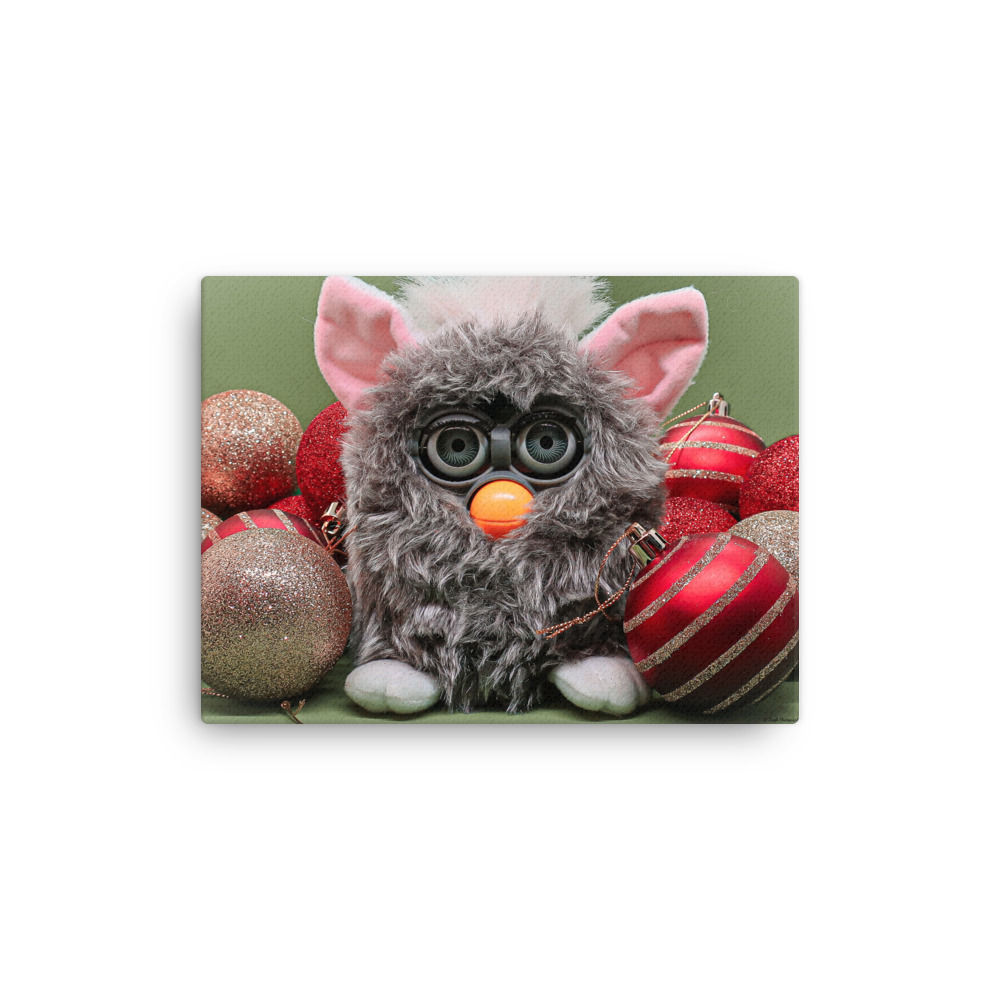 Christmas Furby Thin canvas Print
