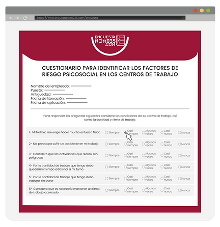 Encuestas en linea NOM035
