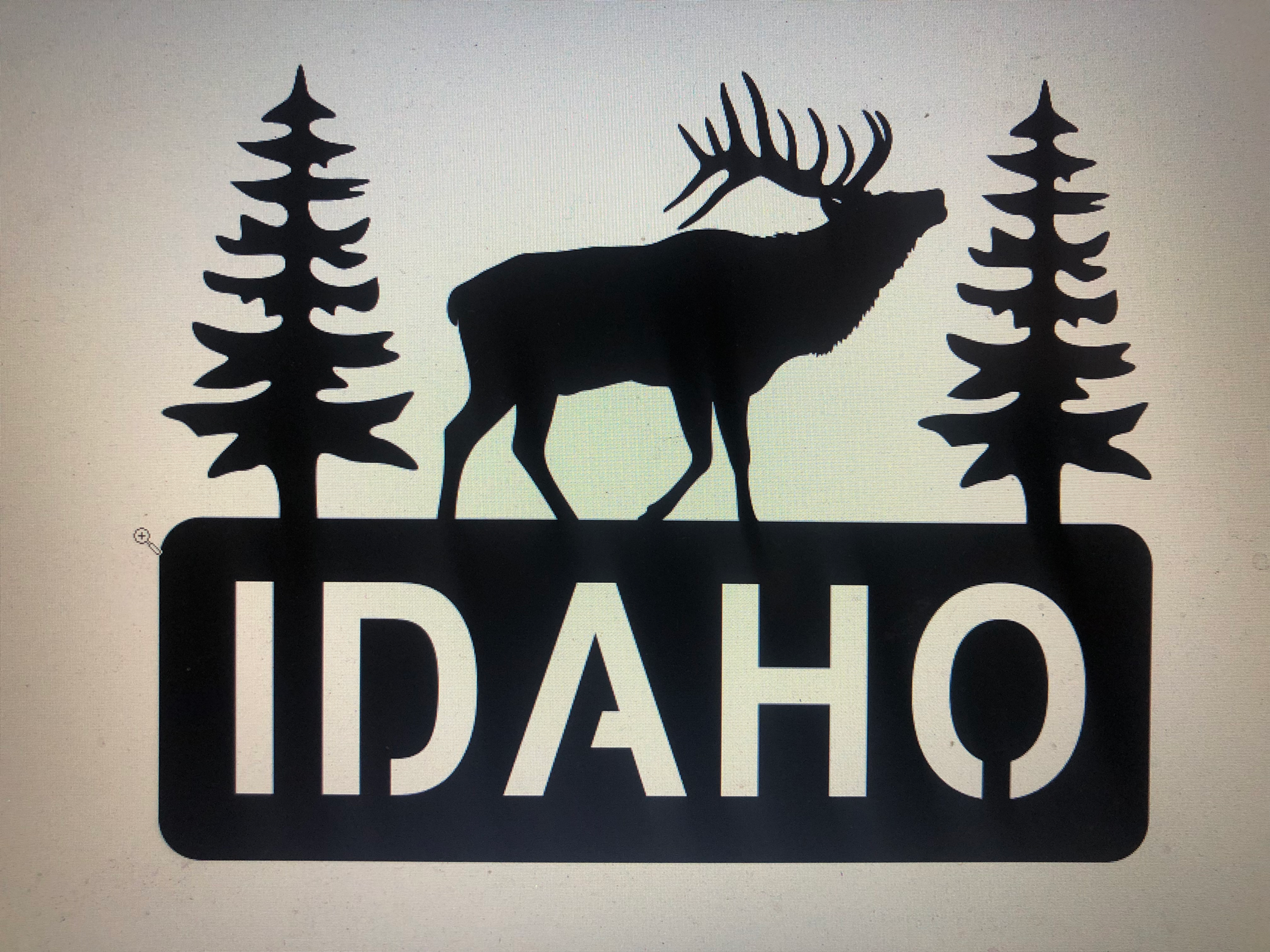 Idaho elk metal signs ( pkg of 4)