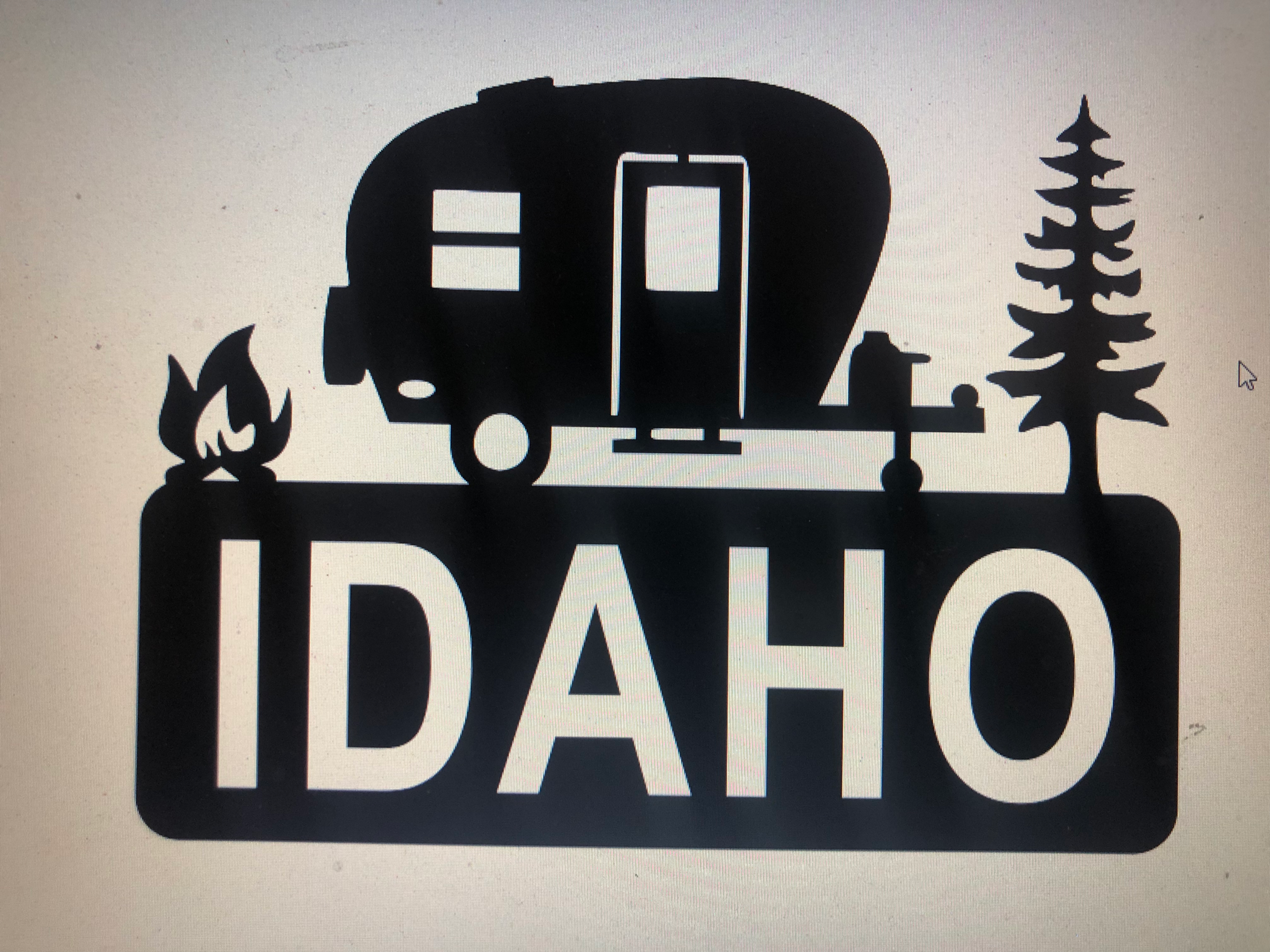 Idaho camp trailer (pkg of 4)