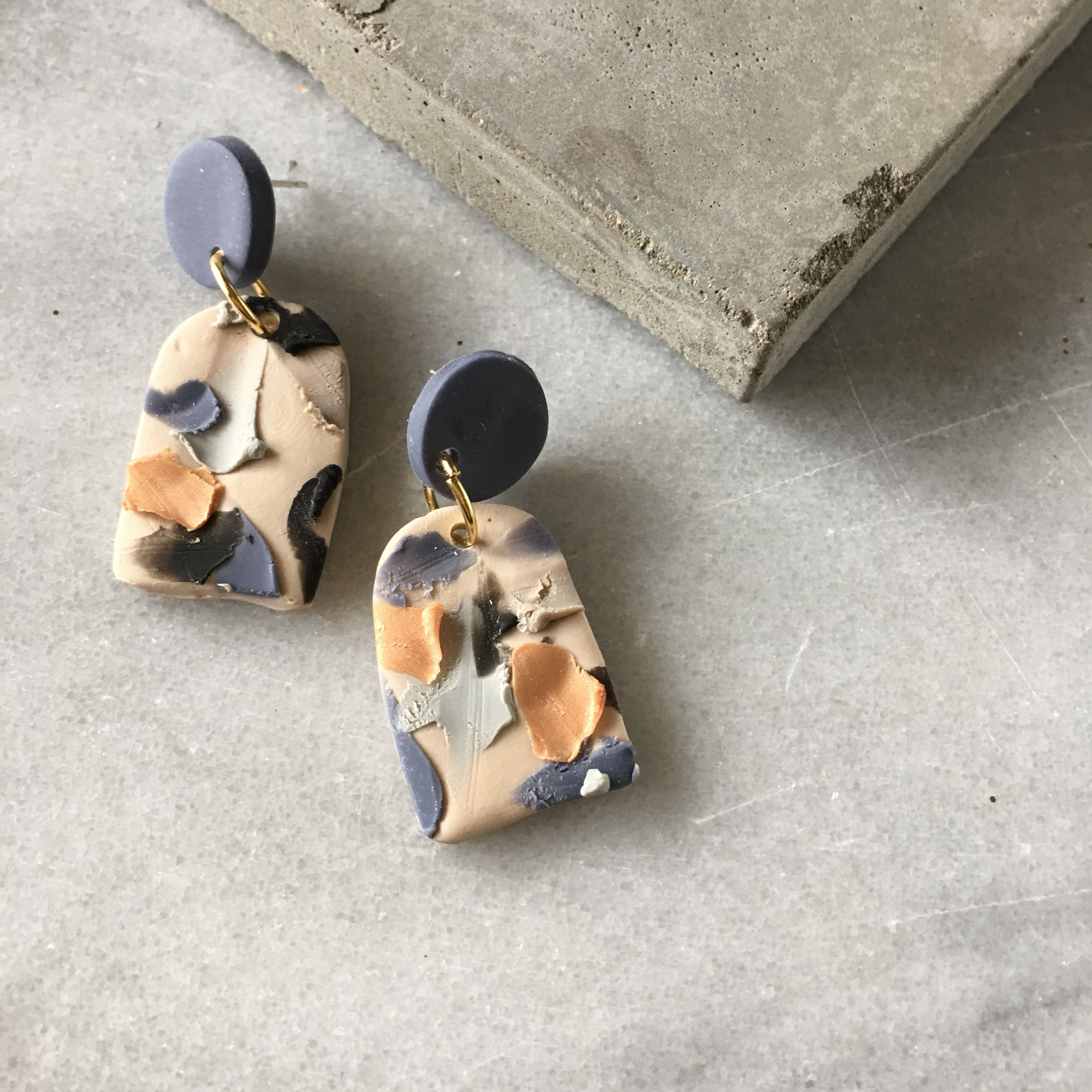 Canvas Nekhbet Dangle Earrings