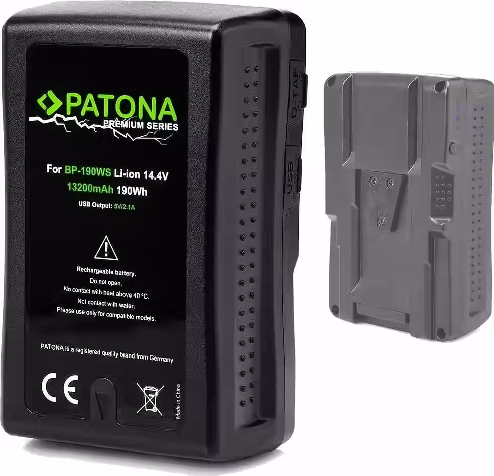 Patona Premium-Akku BP-190 WS V-Mount