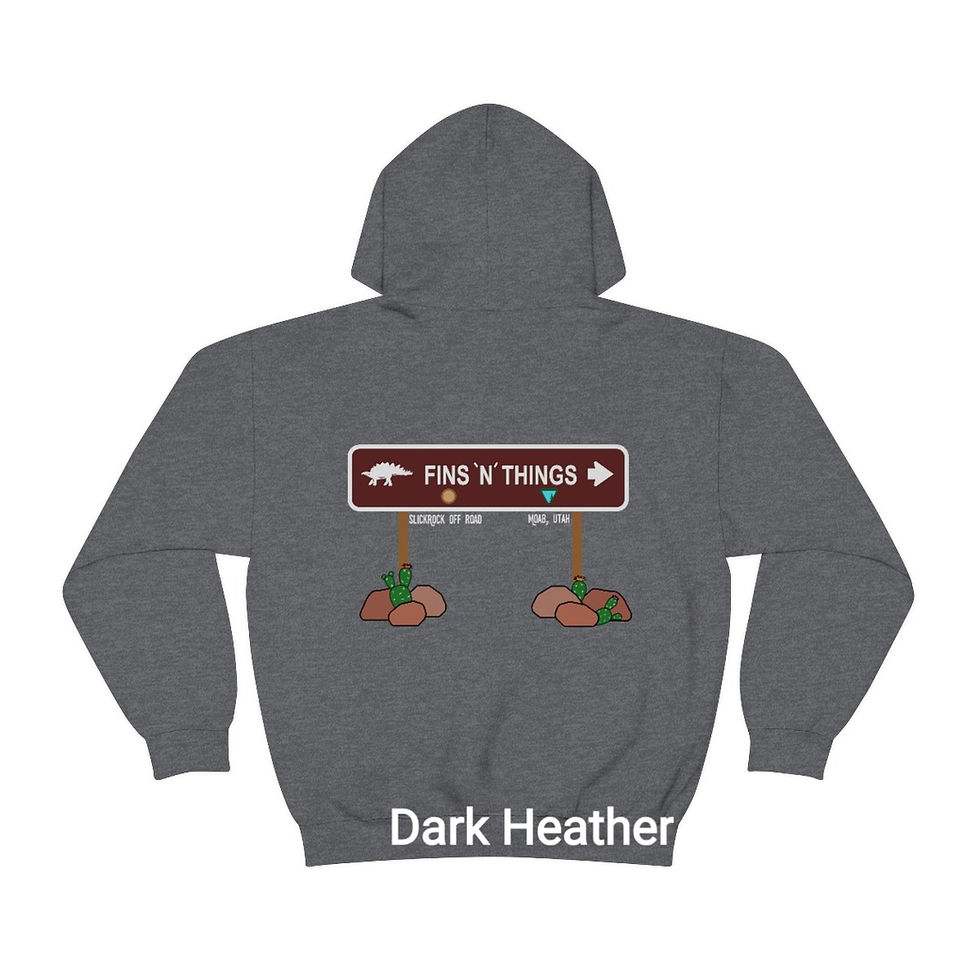 Thumbnail: fins 'N' things trail Sign hoodie