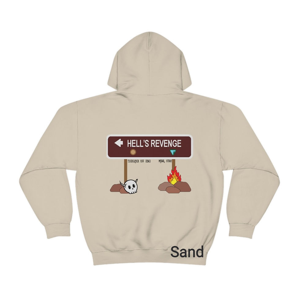 Thumbnail: hell's Revenge trail Sign hoodie