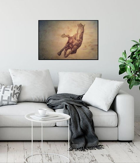 Saint Horse Fountain Pen Artwork Print for Sale by Celio Bordin