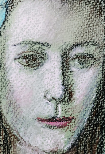 寺島 龍一「ブルーのショールを纏う女性」 | ギャラリーフォーリーフ