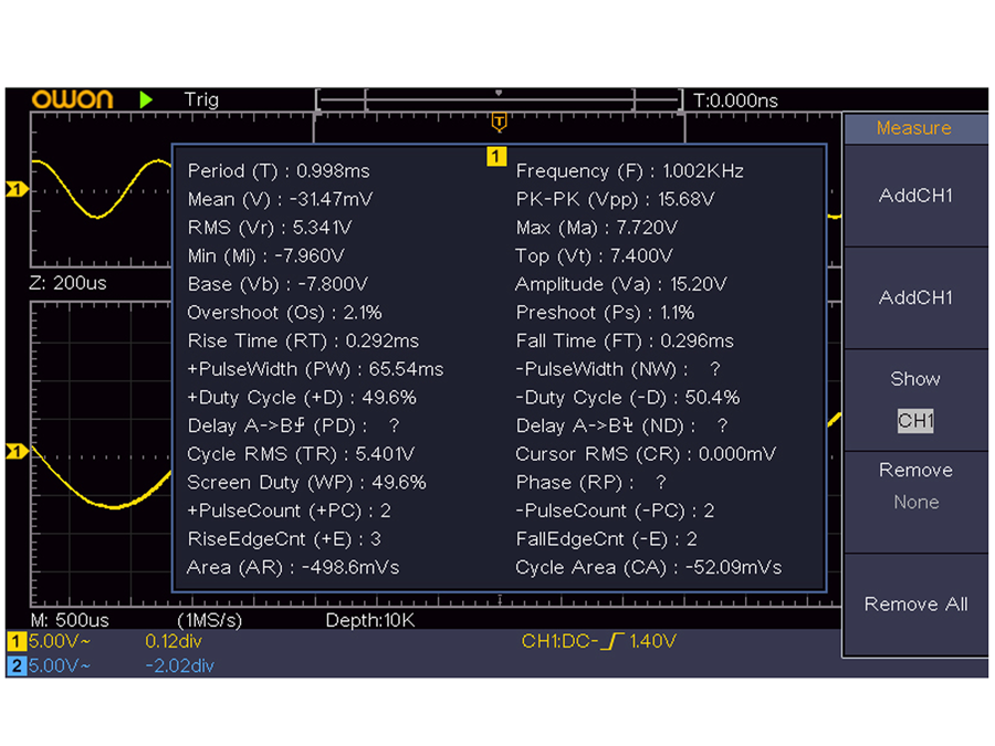 Thumbnail: SDS1022 20Mhz 100MSa/s 10K 2 channel Oscilloscope