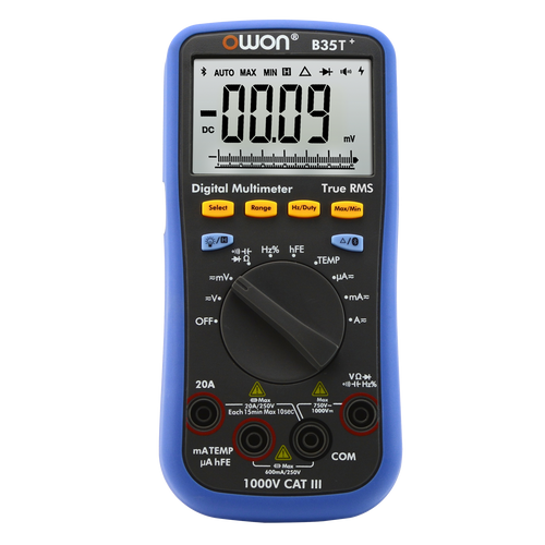 B35T+ Bluetooth Multimeter, datalogging, True RMS