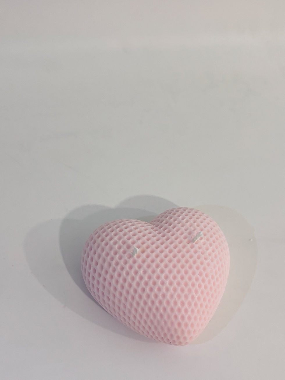 Miniaturbild: Rosa Herzkerze 