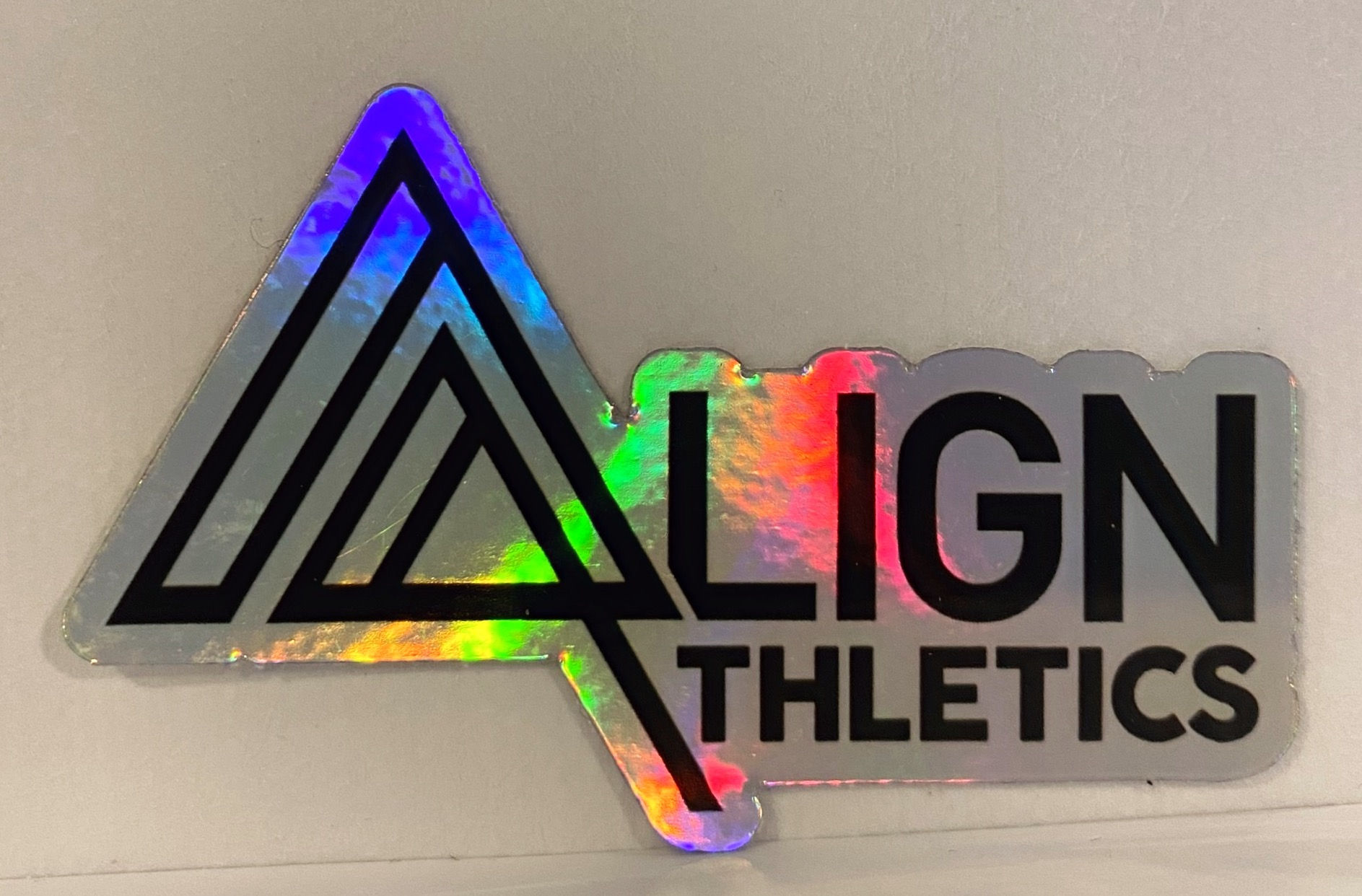 Holographic landscape sticker