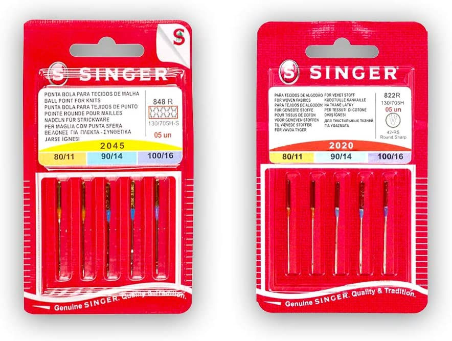 agujas máquina de coser singer