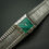 Thumbnail: BUECHE-GIROD, 18k WHITE GOLD Ref 9828, MALACHITE DIAL, circa 1970s