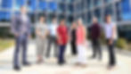 The North East Innovation Lab team outside of The Biosphere