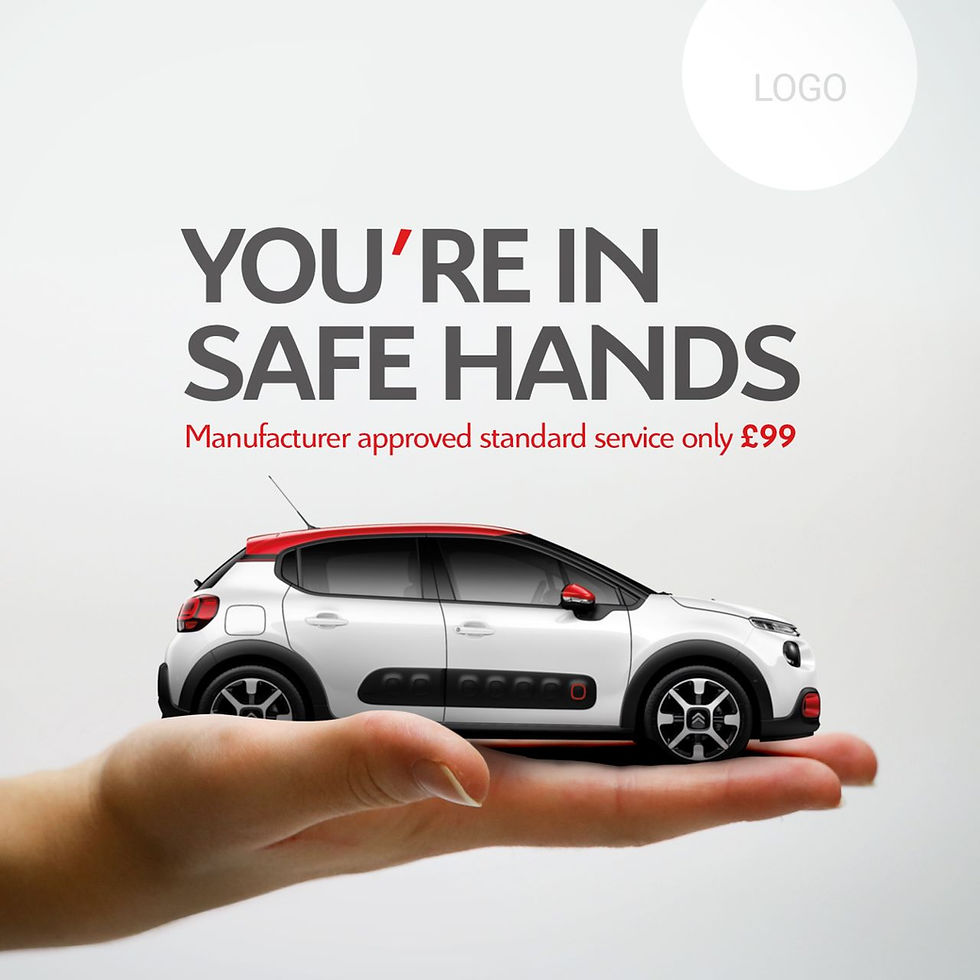 A Citroën C3 held in the palm of a hand