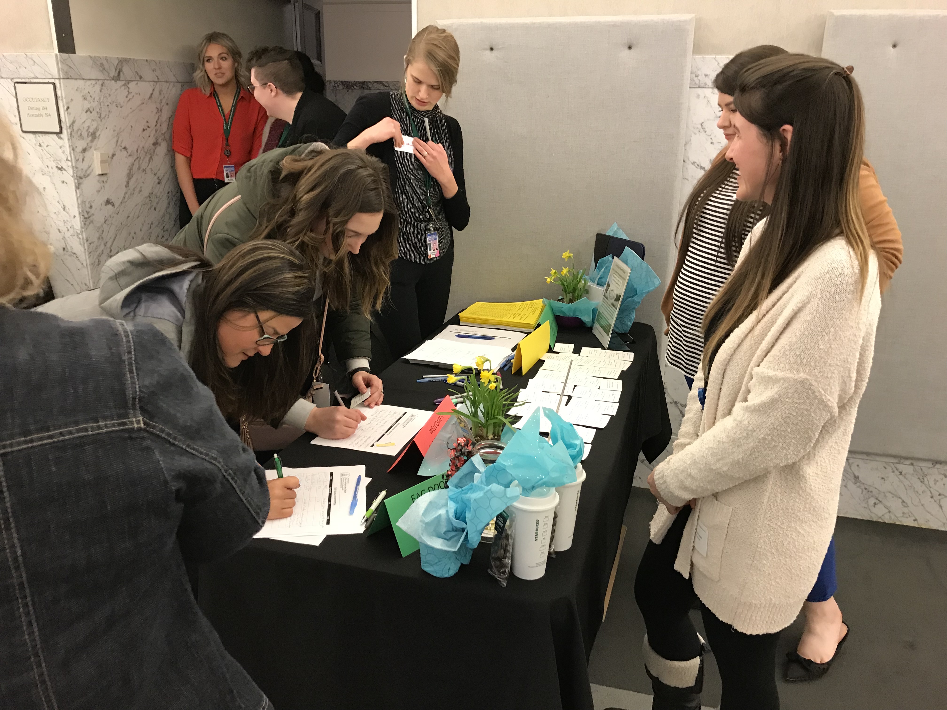 Sign-in table