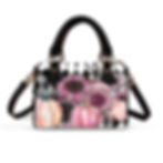 Front of the Harlequinn Harvest Handbag from the Happy Harvest Collection.