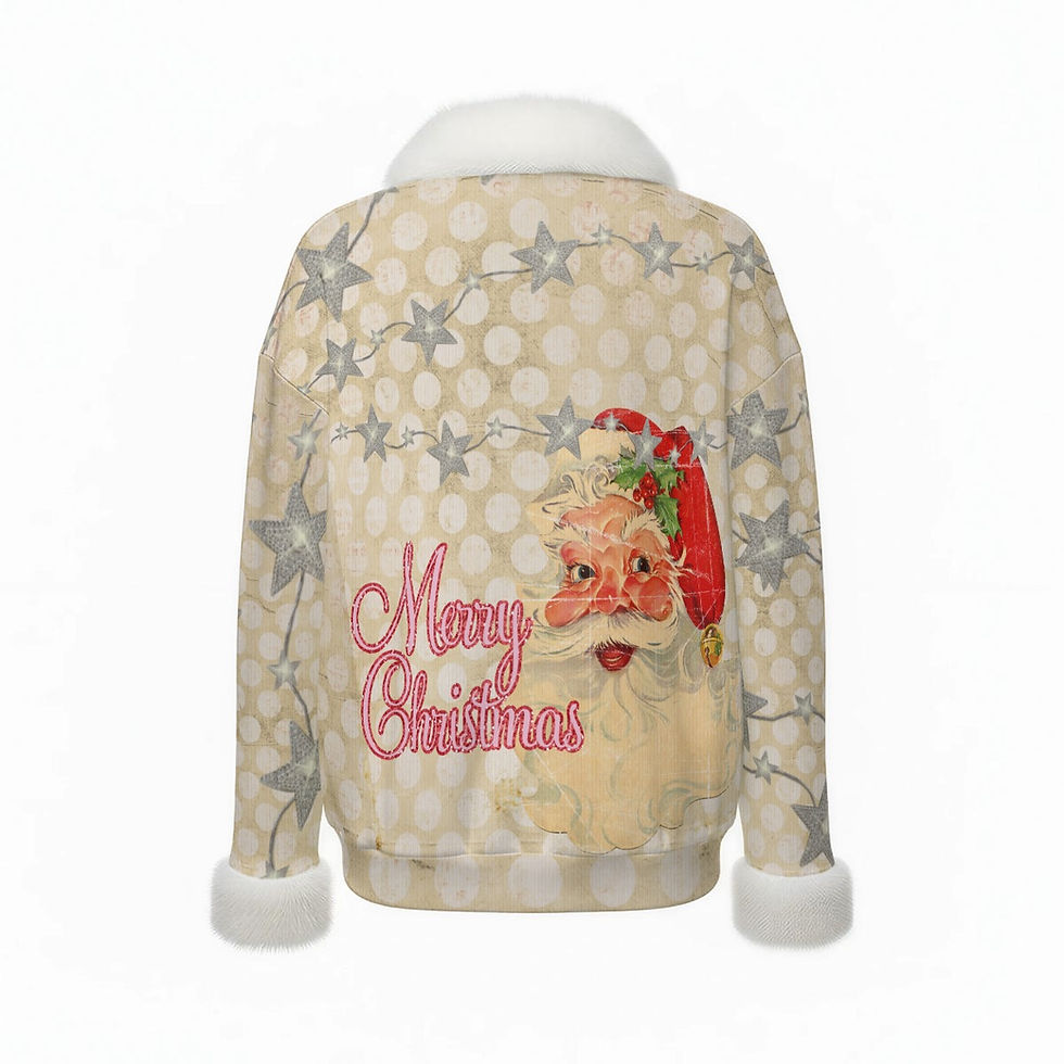 Thumbnail: Back of the Cozy Gypsy Christmas Top from the Merry Gypsy Christmas Collection.